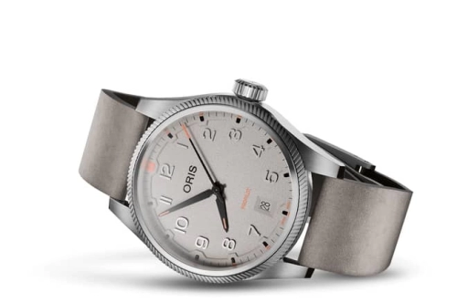 Oris 01 733 7805 4163-07 6 20 15LC : Big Crown ProPilot Date Stainless Steel / Chalk / Strap